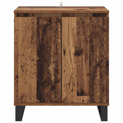 Dressoir Oud Hout 60 x 35 x 70 cm Bewerkt hout