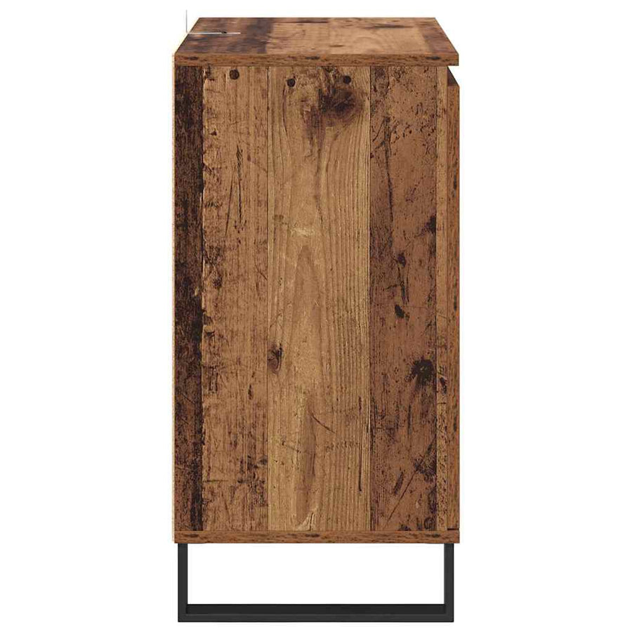Dressoir Oud Hout 60 x 35 x 70 cm Bewerkt hout