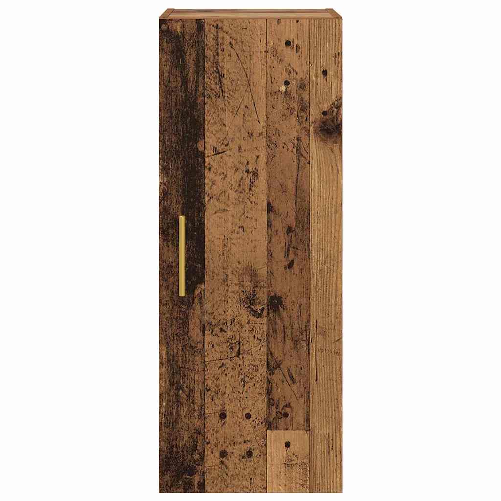 Wandkast Oud Hout 34,5 x 34 x 90 cm Bewerkt hout