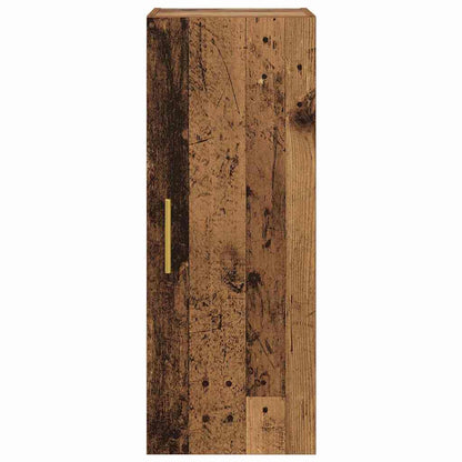 Wandkast Oud Hout 34,5 x 34 x 90 cm Bewerkt hout