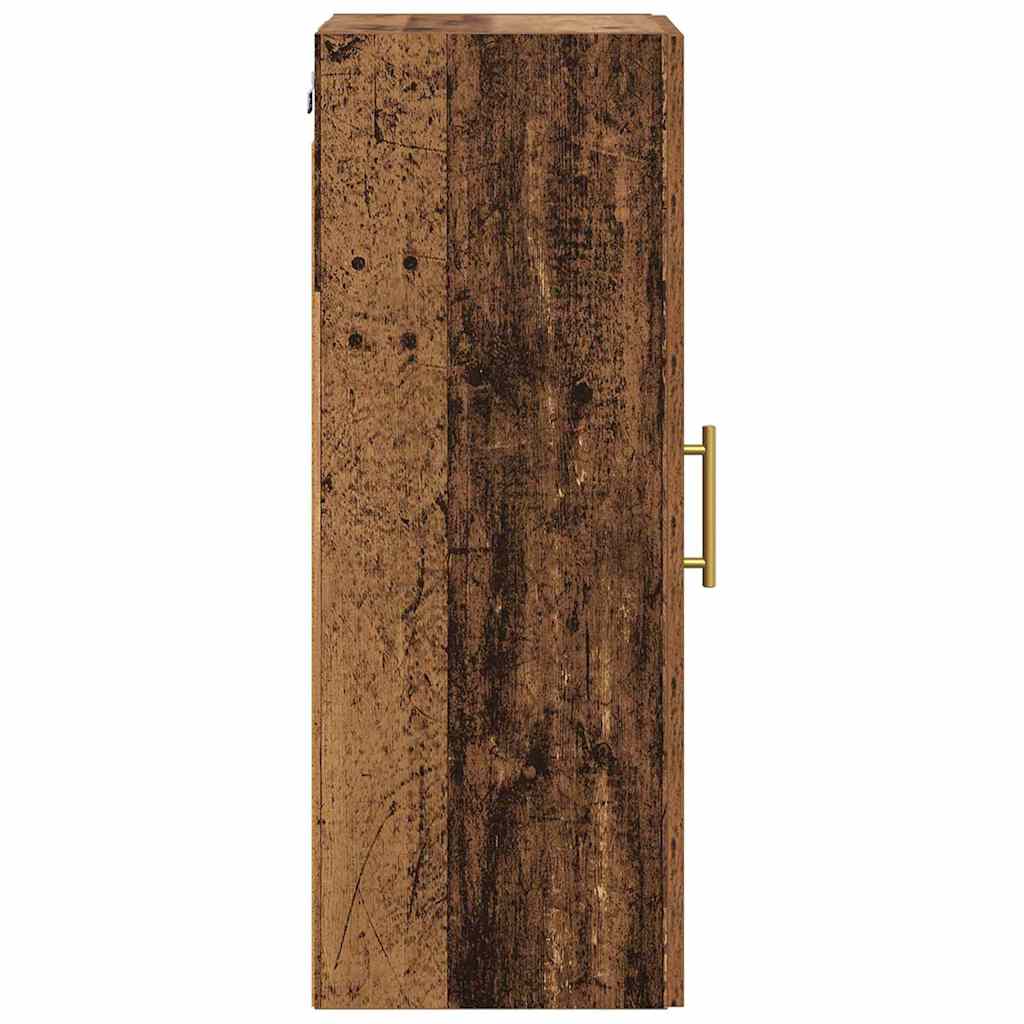 Wandkast Oud Hout 34,5 x 34 x 90 cm Bewerkt hout