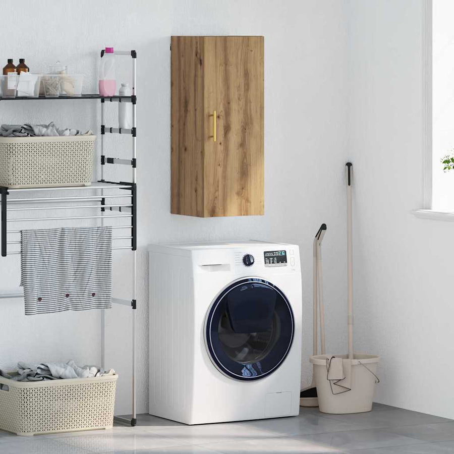 Wandkast Artisan Eiken 34,5 x 34 x 90 cm Bewerkt hout
