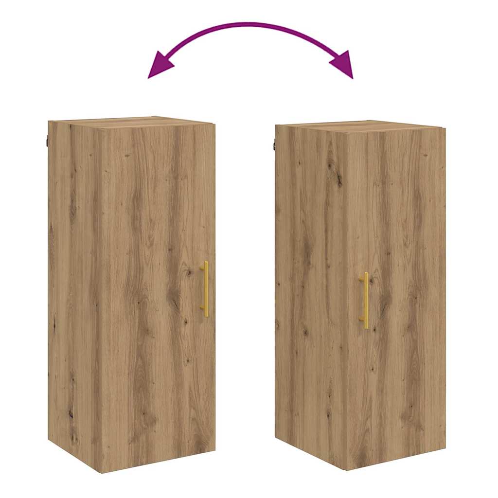 Wandkast Artisan Eiken 34,5 x 34 x 90 cm Bewerkt hout