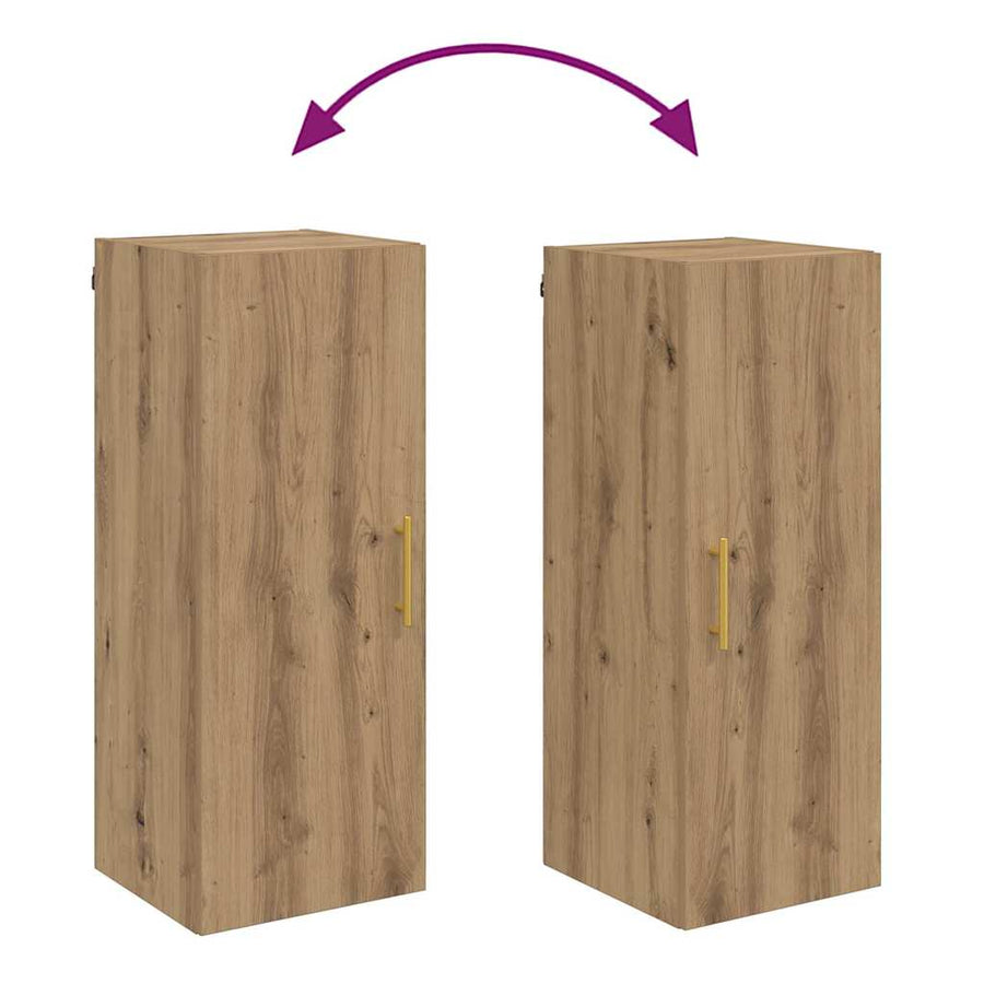 Wandkast Artisan Eiken 34,5 x 34 x 90 cm Bewerkt hout