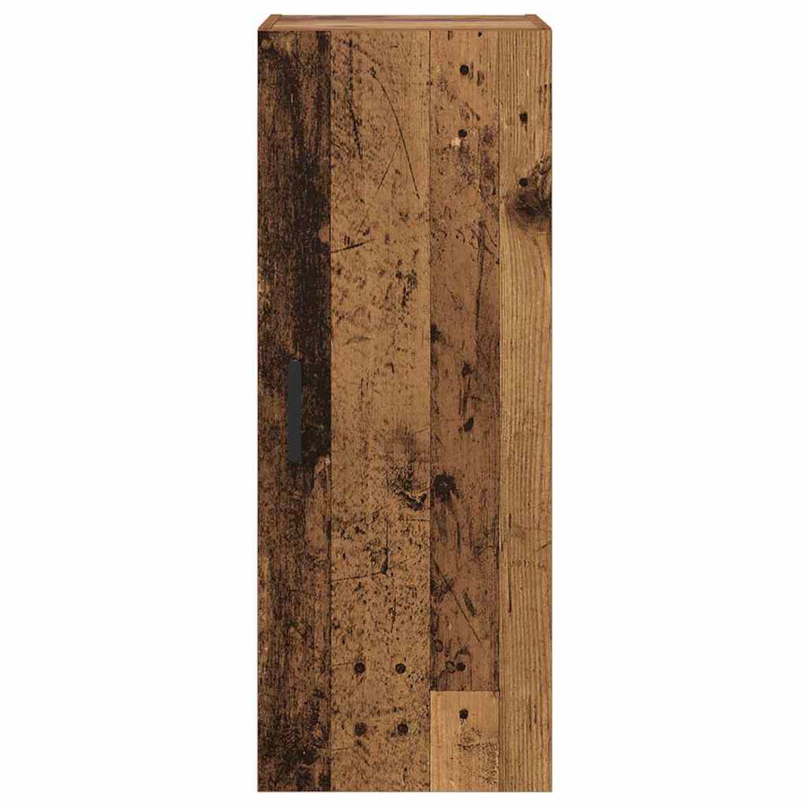 Wandkast Oud Hout 34,5 x 34 x 90 cm Bewerkt hout
