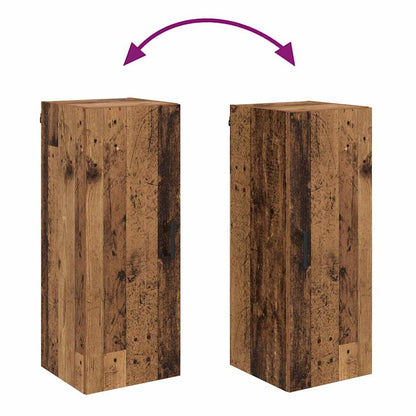 Wandkast Oud Hout 34,5 x 34 x 90 cm Bewerkt hout