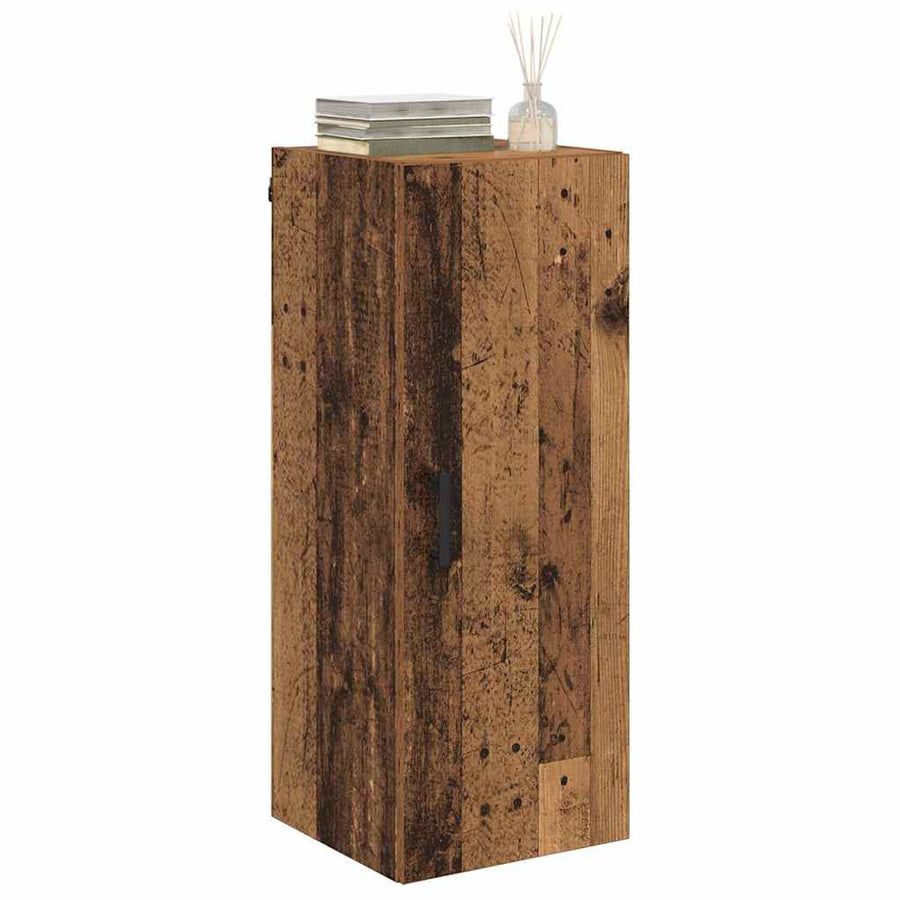 Wandkast Oud Hout 34,5 x 34 x 90 cm Bewerkt hout