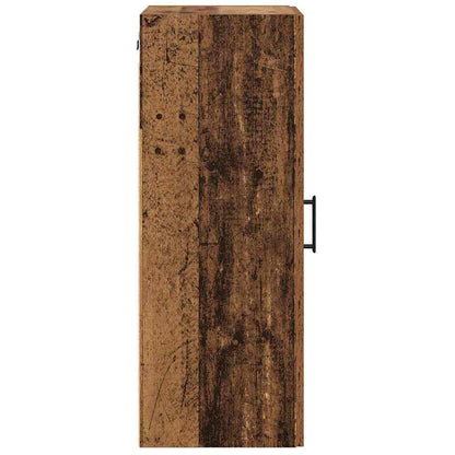 Wandkast Oud Hout 34,5 x 34 x 90 cm Bewerkt hout