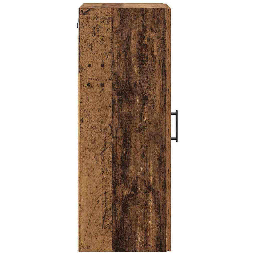 Wandkast Oud Hout 34,5 x 34 x 90 cm Bewerkt hout