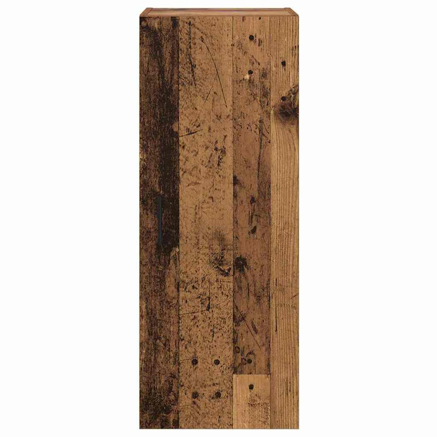 Wandkast Oud Hout 34,5 x 34 x 90 cm Bewerkt hout