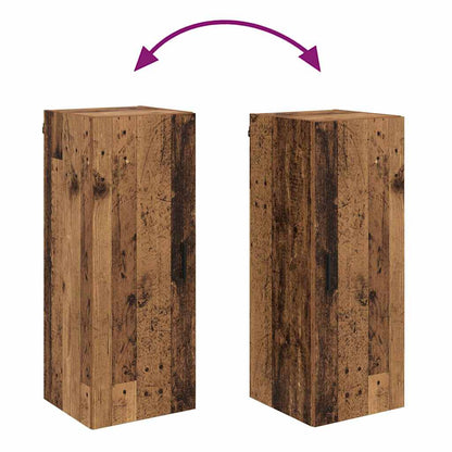 Wandkast Oud Hout 34,5 x 34 x 90 cm Bewerkt hout