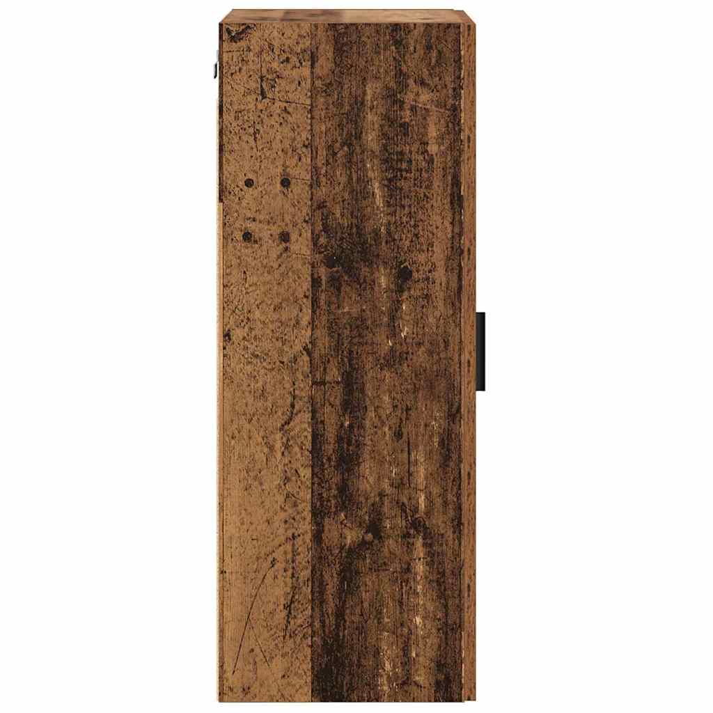 Wandkast Oud Hout 34,5 x 34 x 90 cm Bewerkt hout