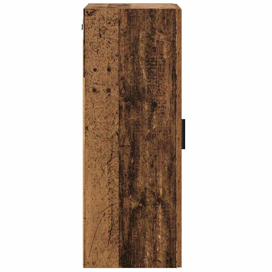 Wandkast Oud Hout 34,5 x 34 x 90 cm Bewerkt hout