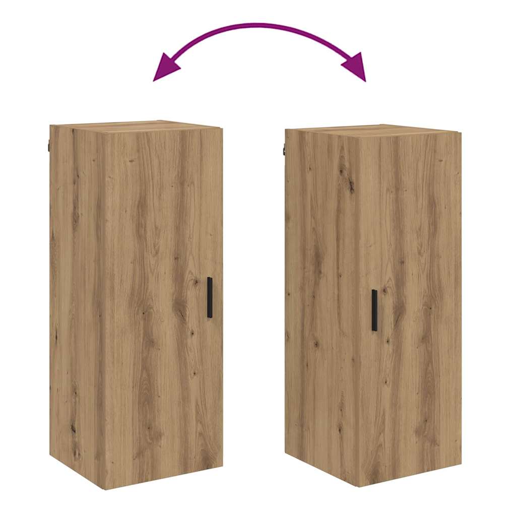 Wandkast Artisan Eiken 34,5 x 34 x 90 cm Bewerkt hout