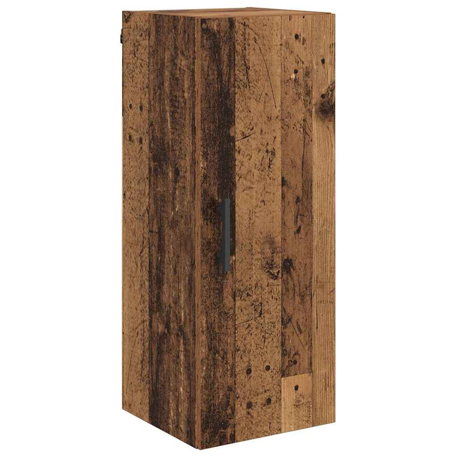 Wandkast Oud Hout 34,5 x 34 x 90 cm Bewerkt hout