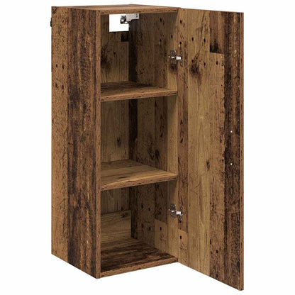 Wandkast Oud Hout 34,5 x 34 x 90 cm Bewerkt hout
