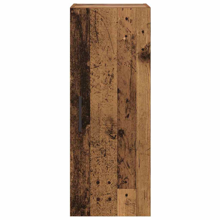 Wandkast Oud Hout 34,5 x 34 x 90 cm Bewerkt hout