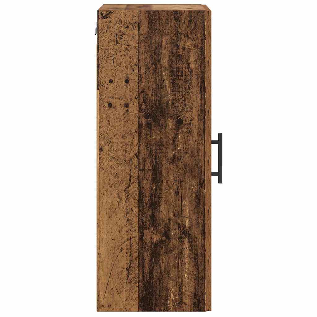 Wandkast Oud Hout 34,5 x 34 x 90 cm Bewerkt hout