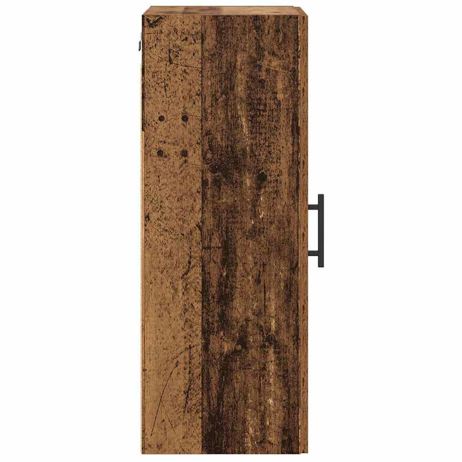 Wandkast Oud Hout 34,5 x 34 x 90 cm Bewerkt hout