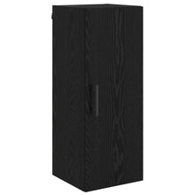 Wandkast Zwart Eiken 34,5 x 34 x 90 cm Bewerkt hout