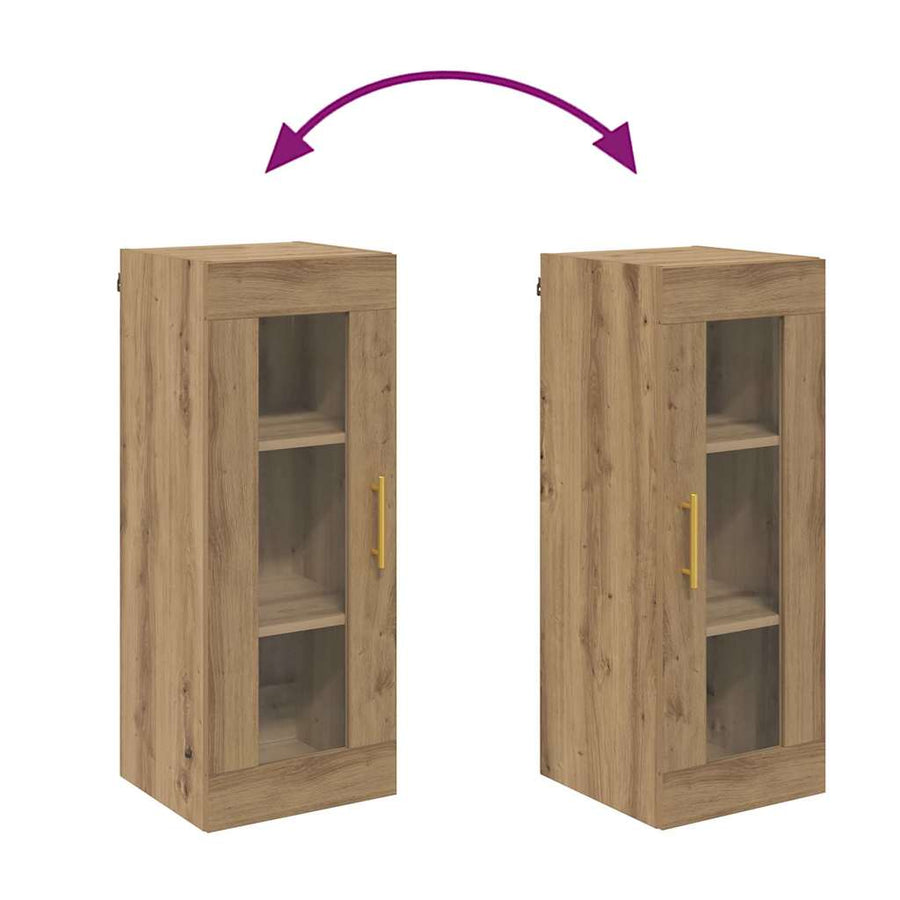 Wandkast Artisan Eiken 34,5 x 34 x 90 cm