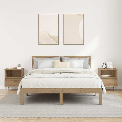 Nachtkastje 2 pcs Artisan Eiken 40 x 35 x 50 cm Bewerkt hout