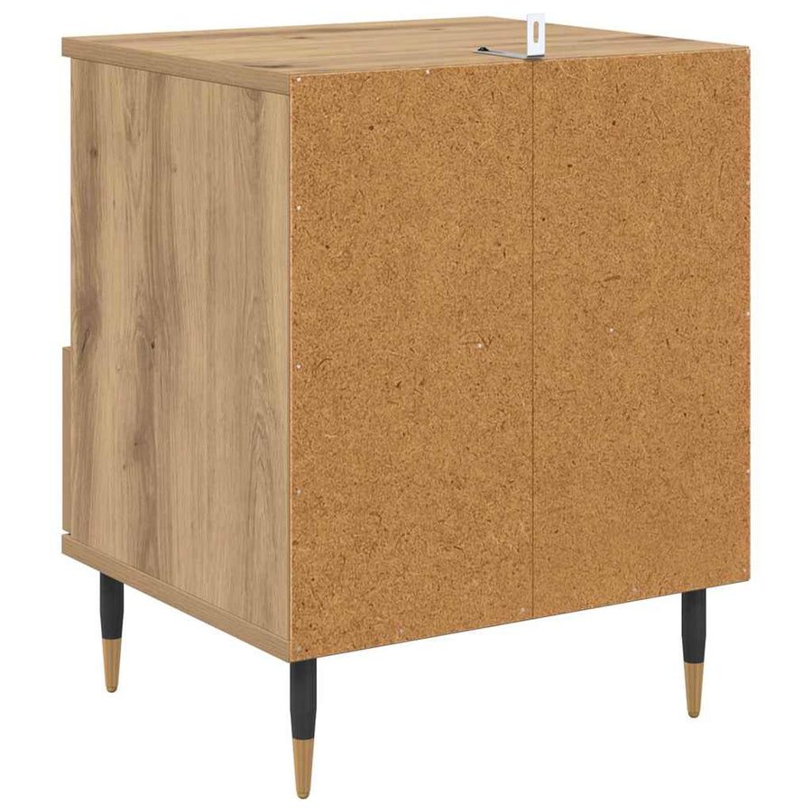 Nachtkastje 2 pcs Artisan Eiken 40 x 35 x 50 cm Bewerkt hout