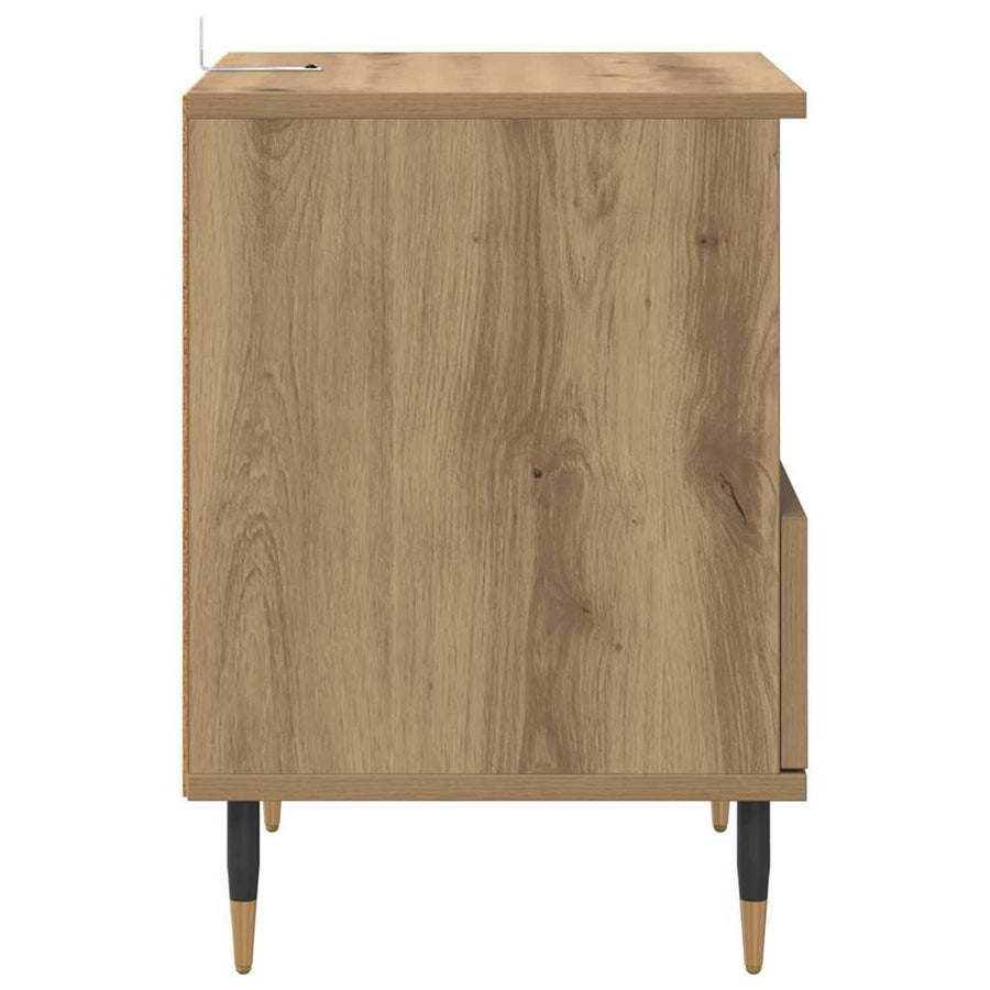 Nachtkastje 2 pcs Artisan Eiken 40 x 35 x 50 cm Bewerkt hout