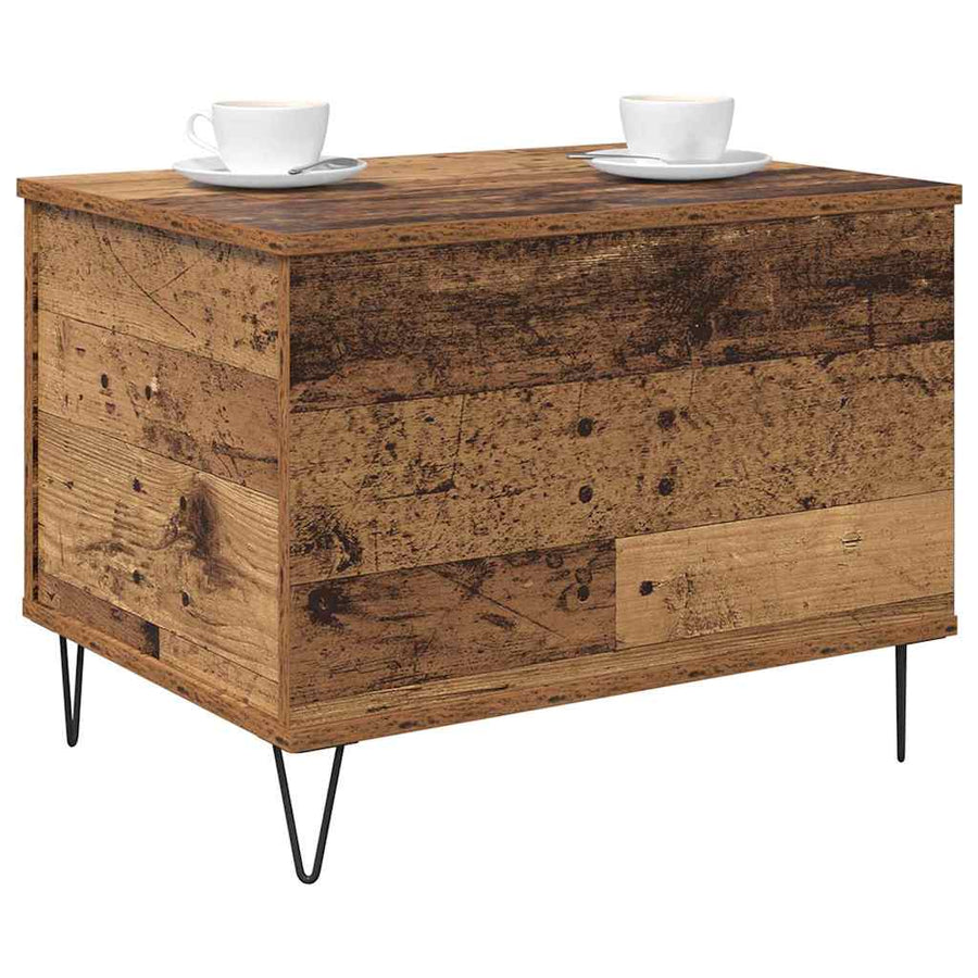 Salontafel Oud Hout 60 x 44,5 x 45 cm Bewerkt hout