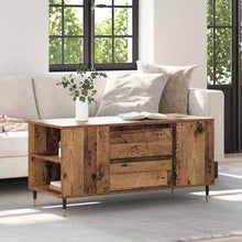 Salontafel with Drawer Oud hout 102 x 44.5 x 50 cm Bewerkt hout