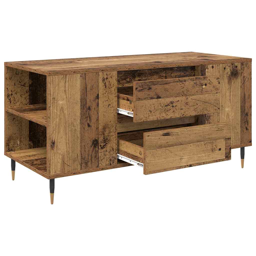 Salontafel with Drawer Oud hout 102 x 44.5 x 50 cm Bewerkt hout
