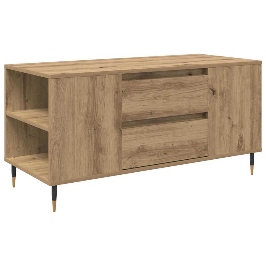 Salontafel artisanaal eikenkleurig 102 x 44.5 x 50 cm