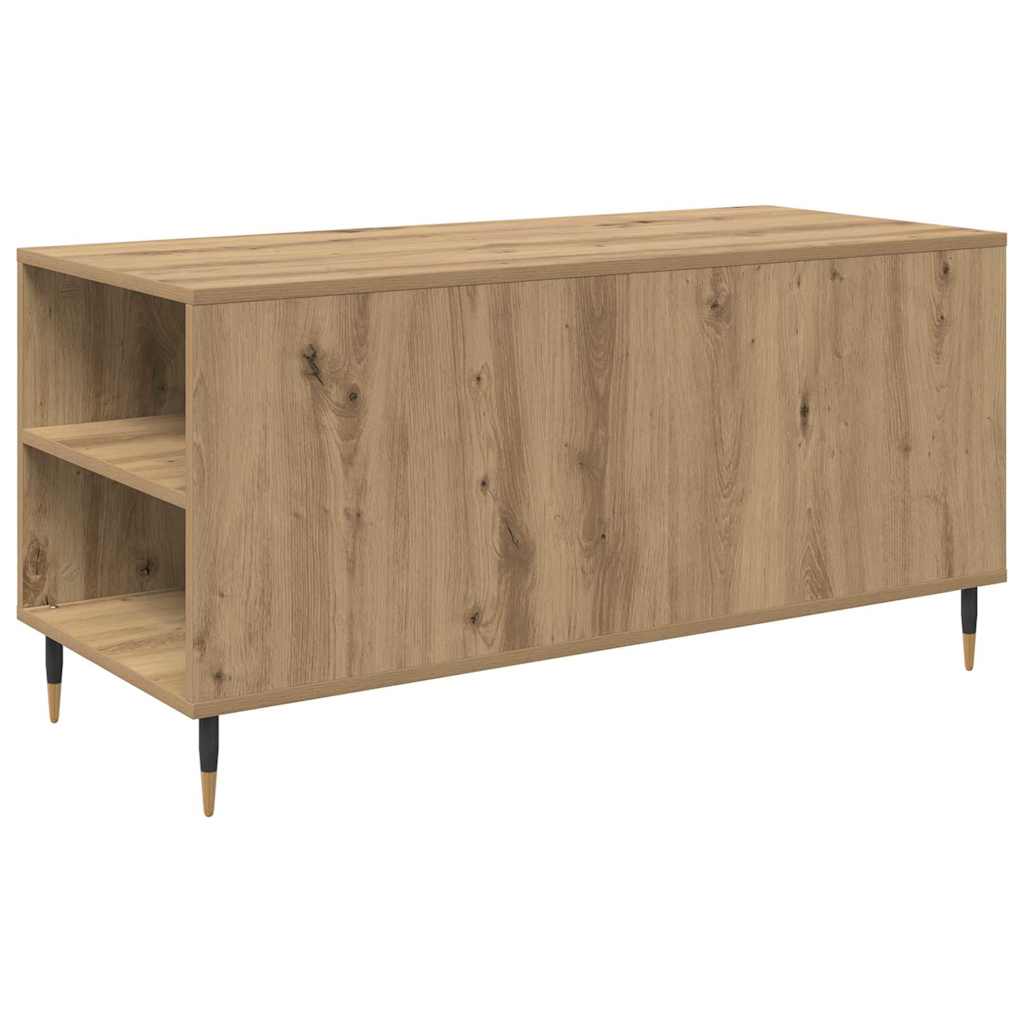 Salontafel artisanaal eikenkleurig 102 x 44.5 x 50 cm