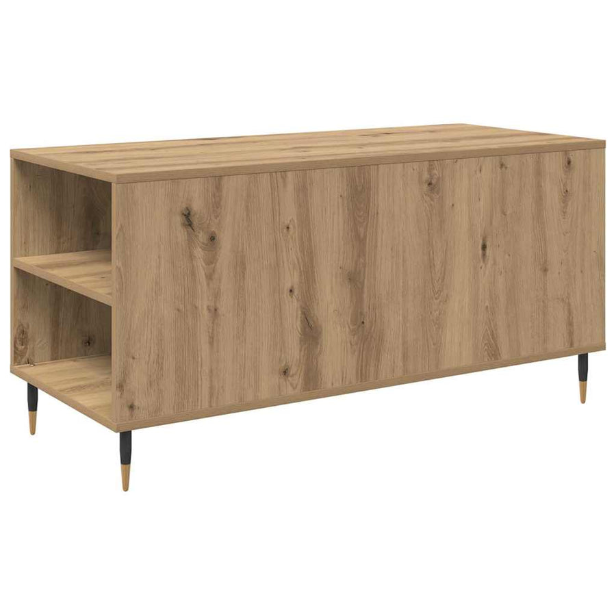 Salontafel artisanaal eikenkleurig 102 x 44.5 x 50 cm