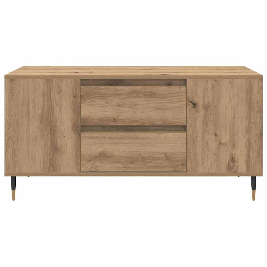 Salontafel artisanaal eikenkleurig 102 x 44.5 x 50 cm