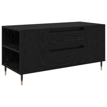 Salontafel Zwart eiken 102 x 44.5 x 50 cm Bewerkt hout
