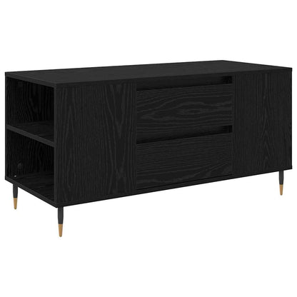 Salontafel Zwart eiken 102 x 44.5 x 50 cm Bewerkt hout