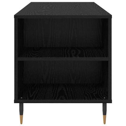 Salontafel Zwart eiken 102 x 44.5 x 50 cm Bewerkt hout
