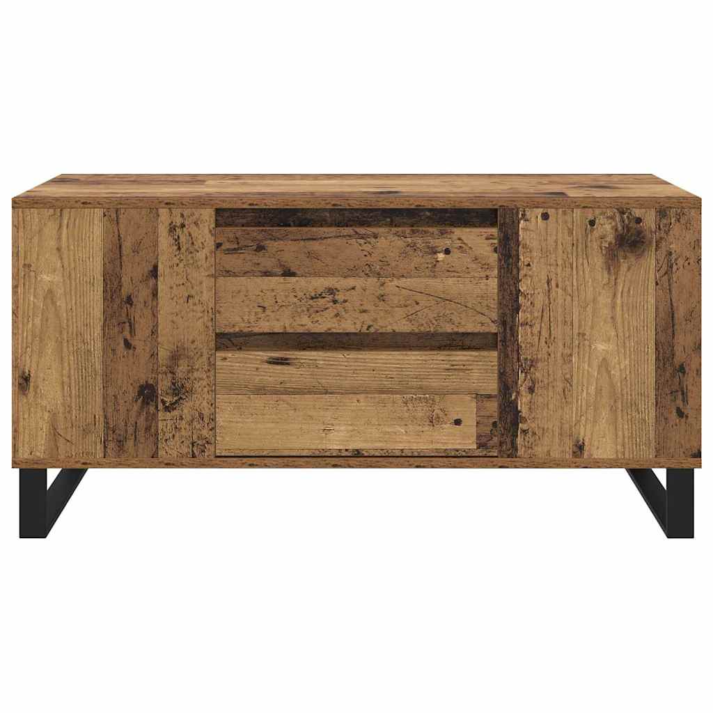 Salontafel Oud Hout 102 x 44,5 x 50 cm Bewerkt hout