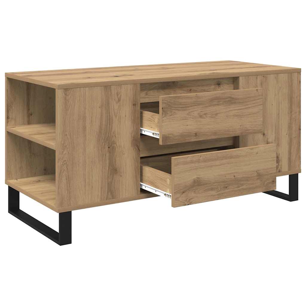 Salontafel Artisan Eiken 102 x 44,5 x 50 cm Bewerkt hout