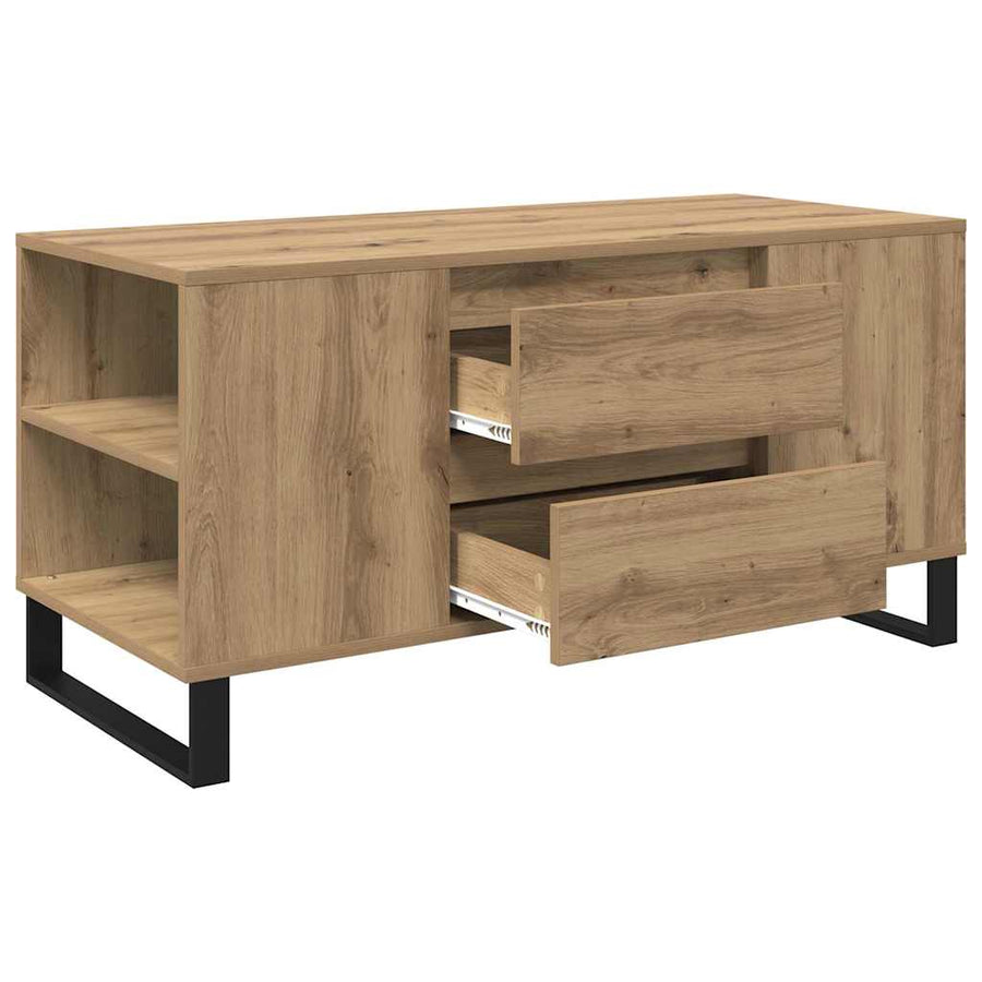 Salontafel Artisan Eiken 102 x 44,5 x 50 cm Bewerkt hout