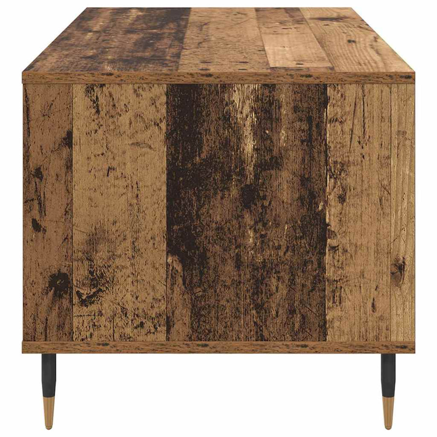 Salontafel met lade Oud hout 90 x 49 x 45 cm Bewerkt hout