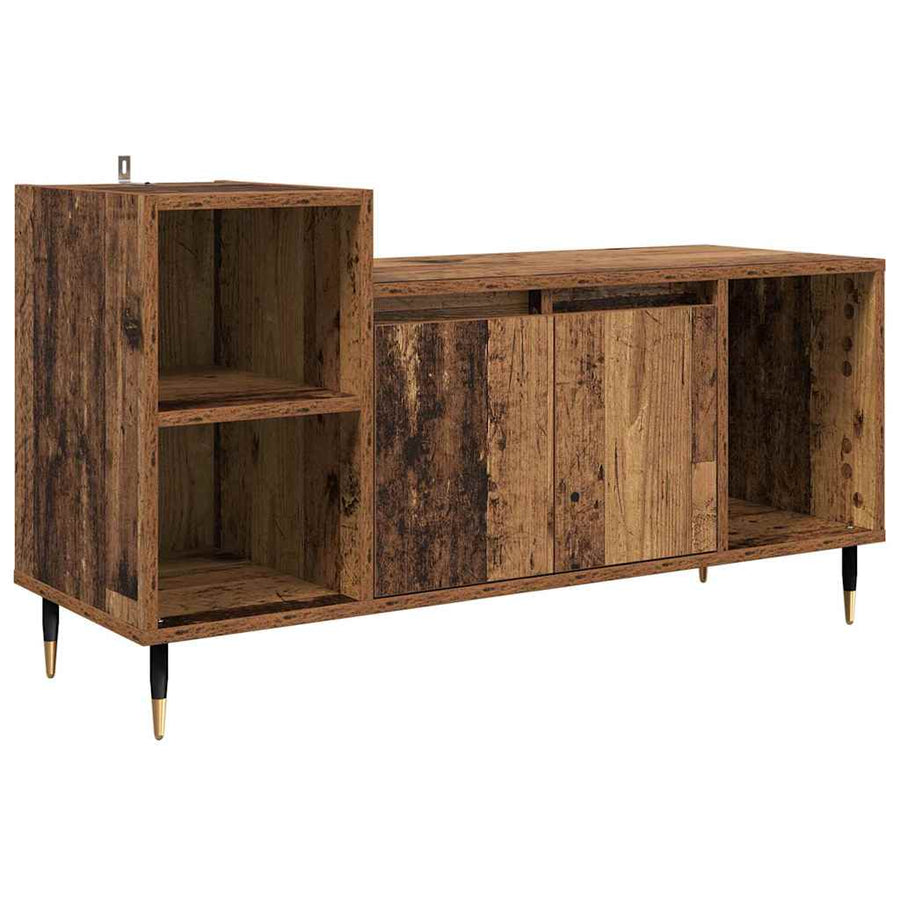 TV-kast Oud Hout 100 x 35 x 55 cm Bewerkt hout