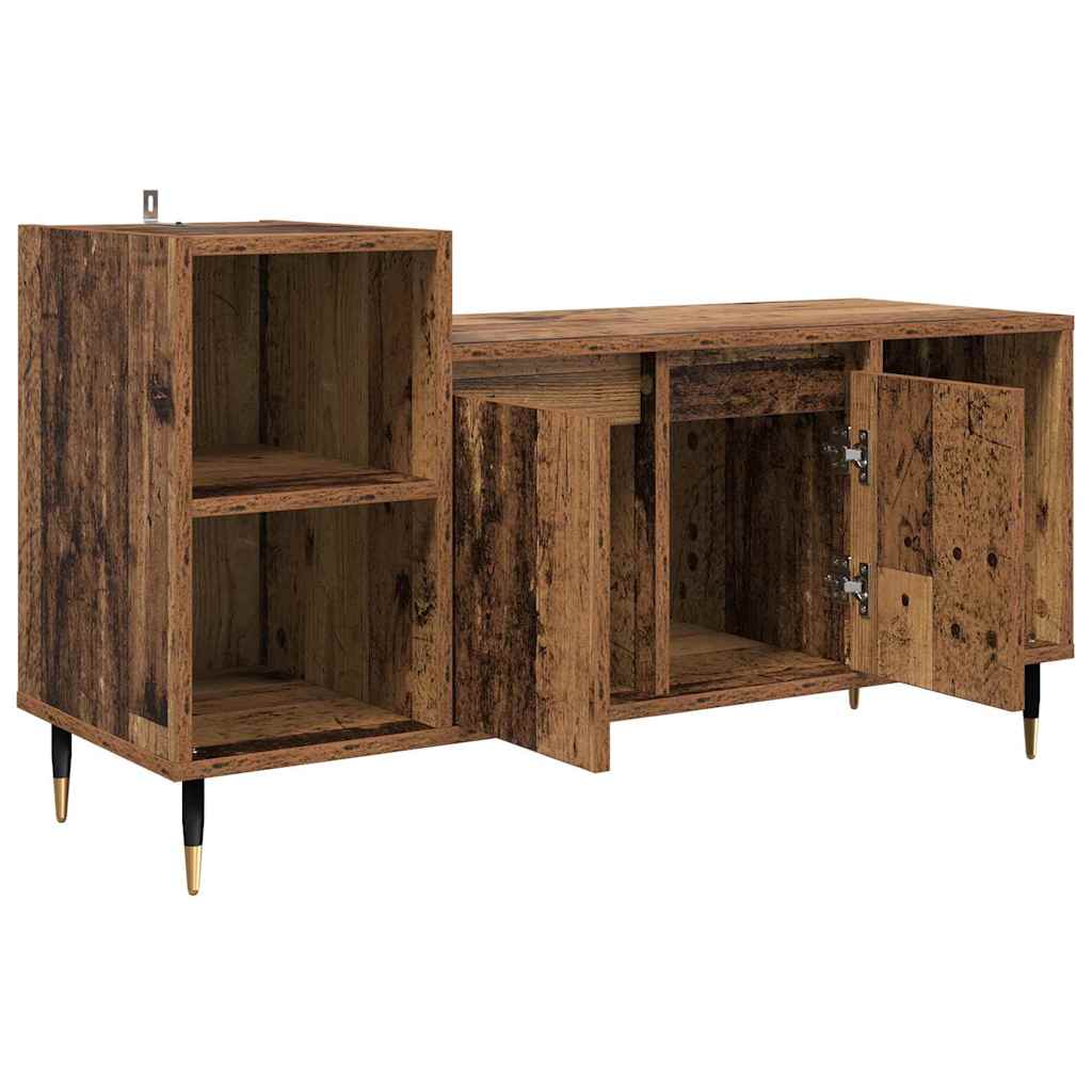 TV-kast Oud Hout 100 x 35 x 55 cm Bewerkt hout