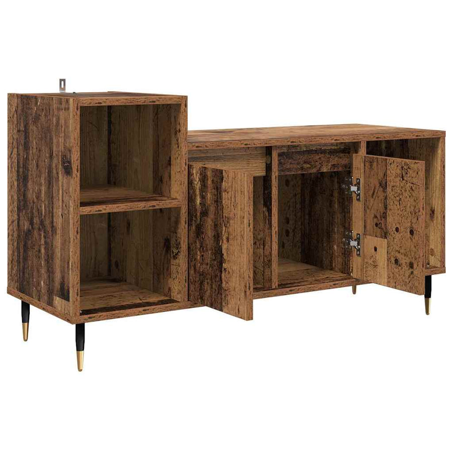 TV-kast Oud Hout 100 x 35 x 55 cm Bewerkt hout