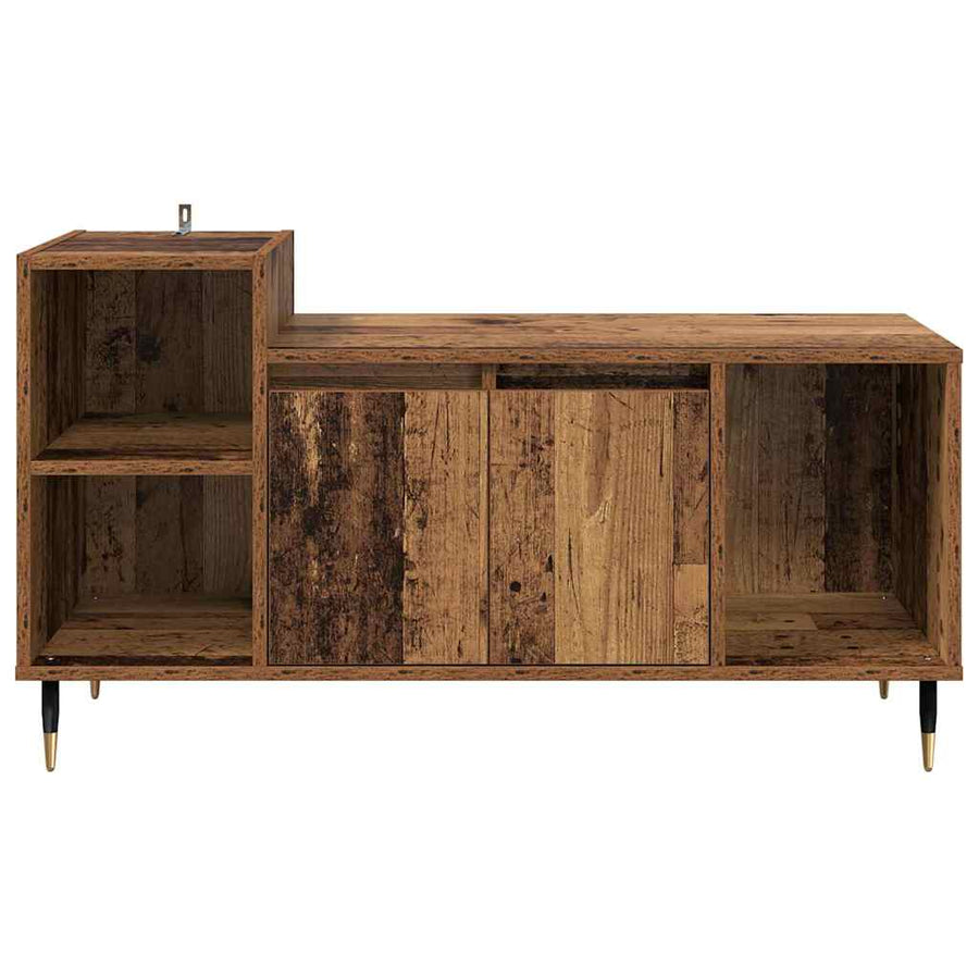 TV-kast Oud Hout 100 x 35 x 55 cm Bewerkt hout