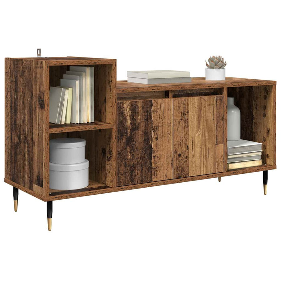 TV-kast Oud Hout 100 x 35 x 55 cm Bewerkt hout
