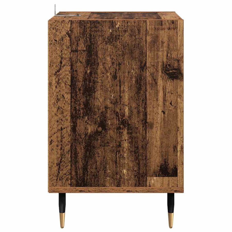 TV-kast Oud Hout 100 x 35 x 55 cm Bewerkt hout