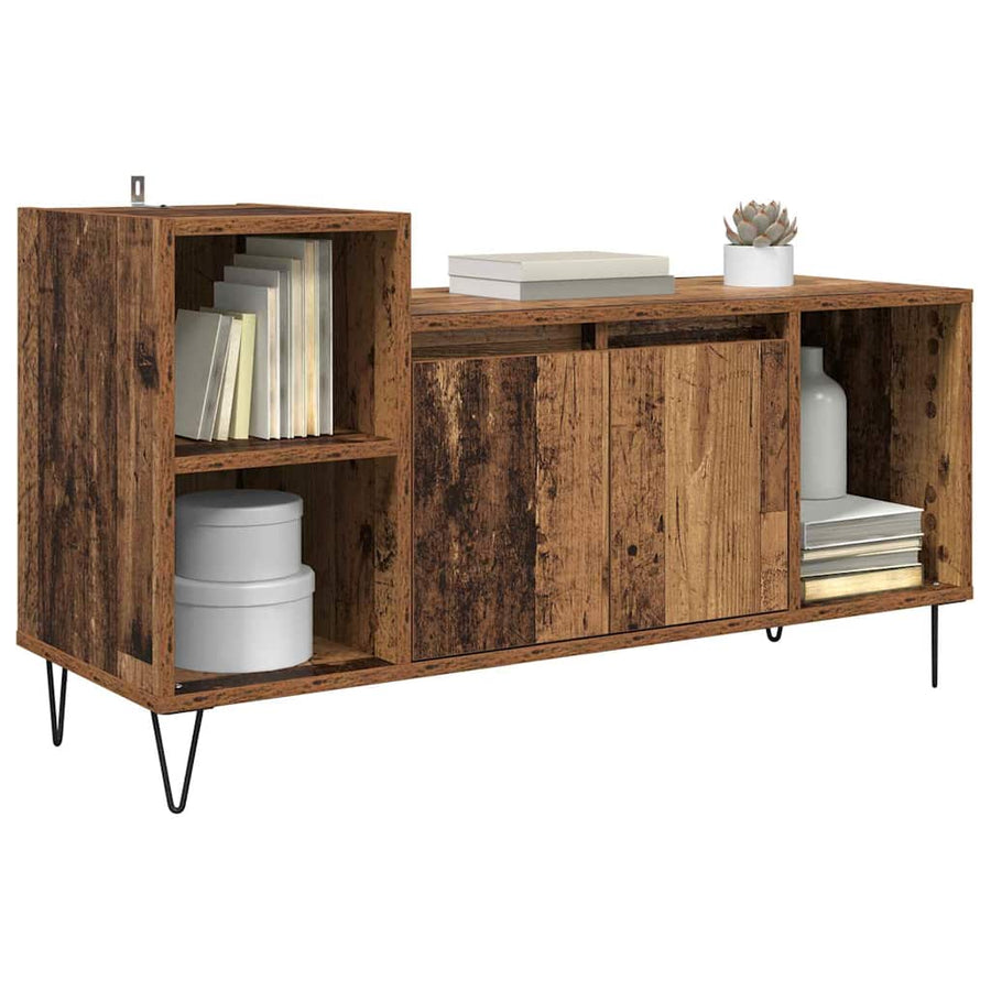 TV-kast Oud Hout 100 x 35 x 55 cm Bewerkt hout