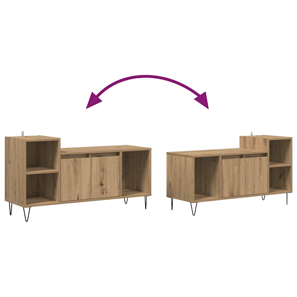 TV-kast Artisan Eiken 100 x 35 x 55 cm Bewerkt hout